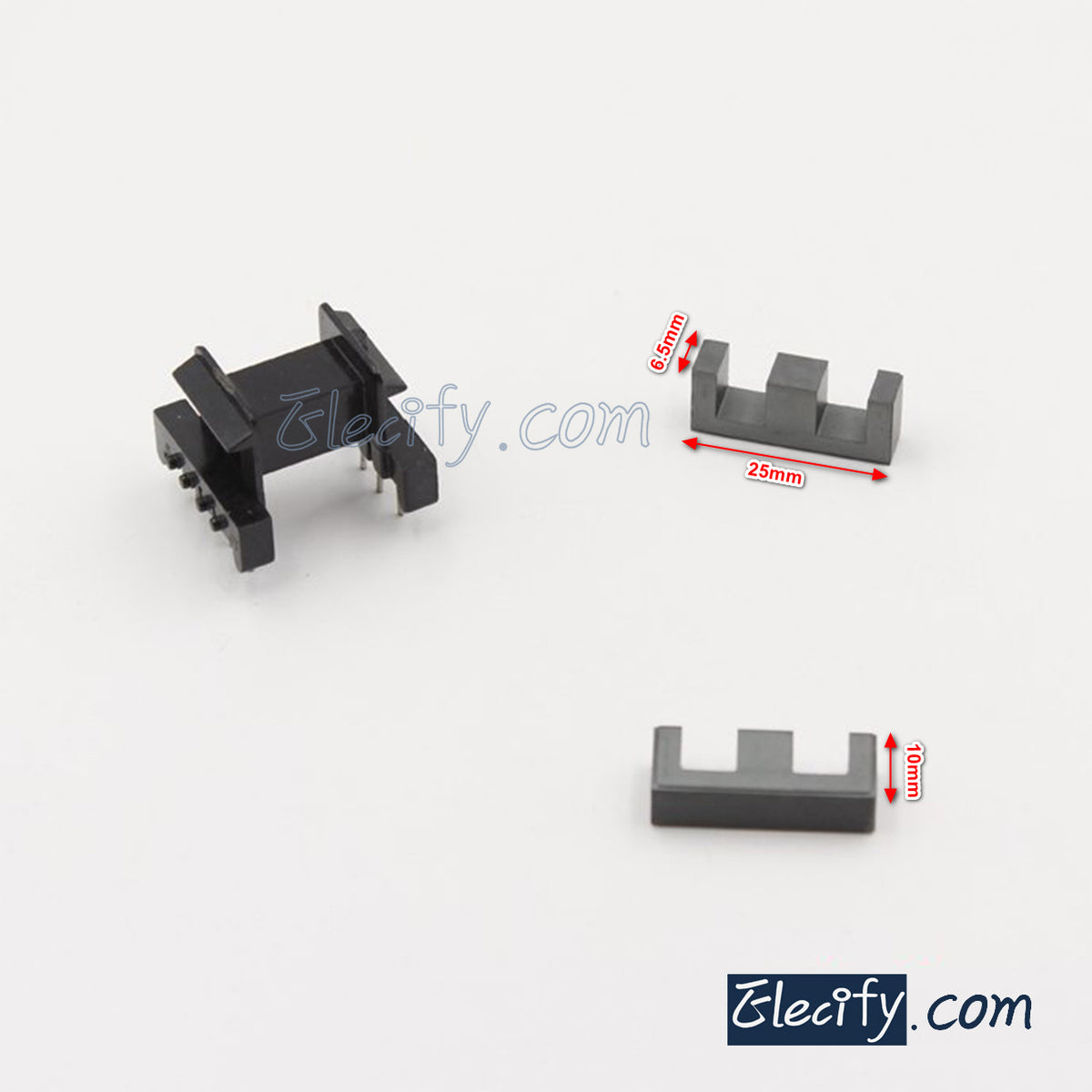 EF25 4+4pins 25mm 10mm 6.5mm Ferrite Cores bobbin, transformer core ...