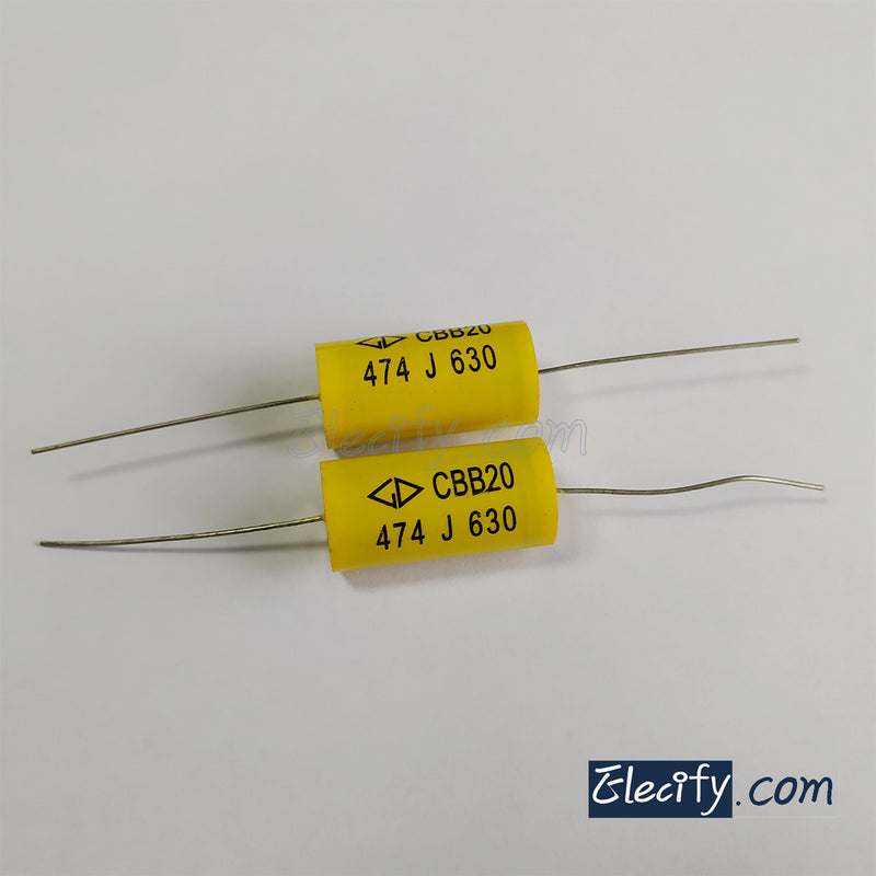 630V 474 0.47uF Audio Polypropylene Axial Capacitor 470nF