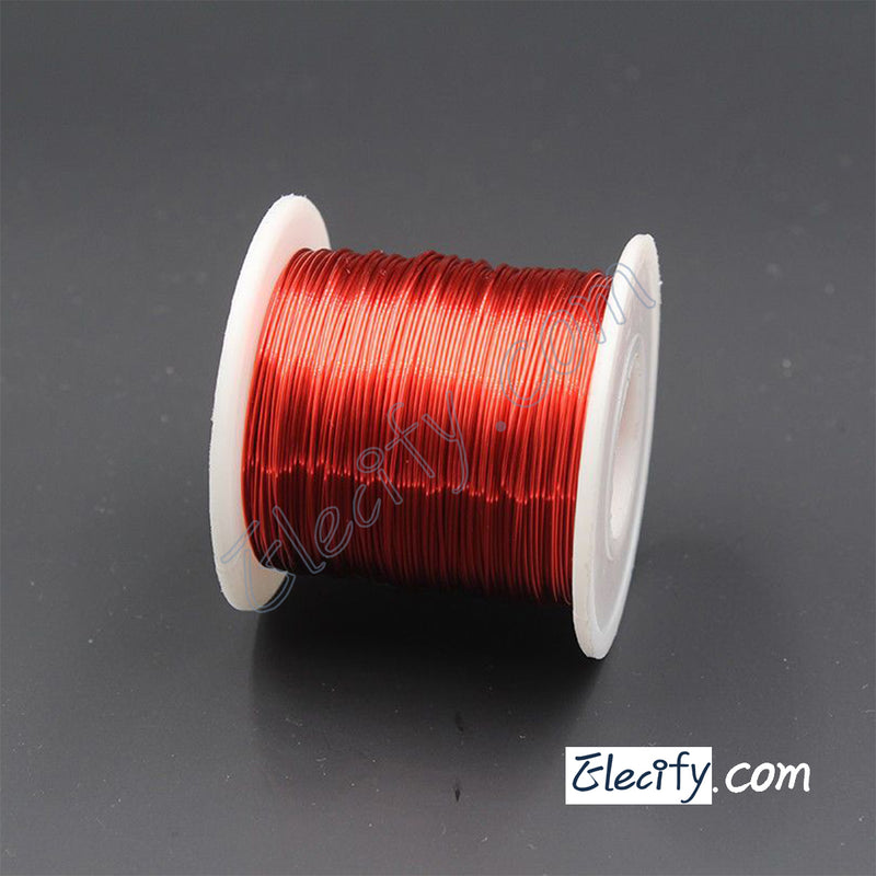 Red color Enameled wire 150g, 24AWG, 0.5mm, 85m, 295ft, Magnet Wire coil